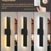 EDISHINE 2 Pack LED Outdoor Wall Lights