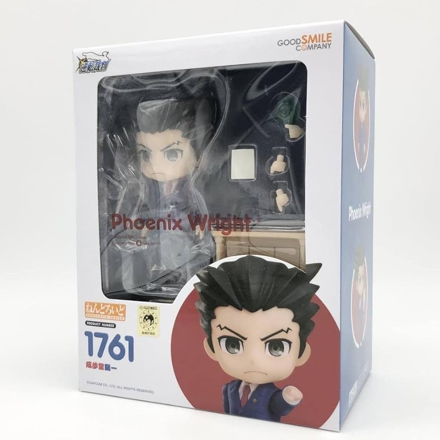 Brand New Ace Attorney Phoenix Wright nendoroid 1761 figure Gyakuten Saiban