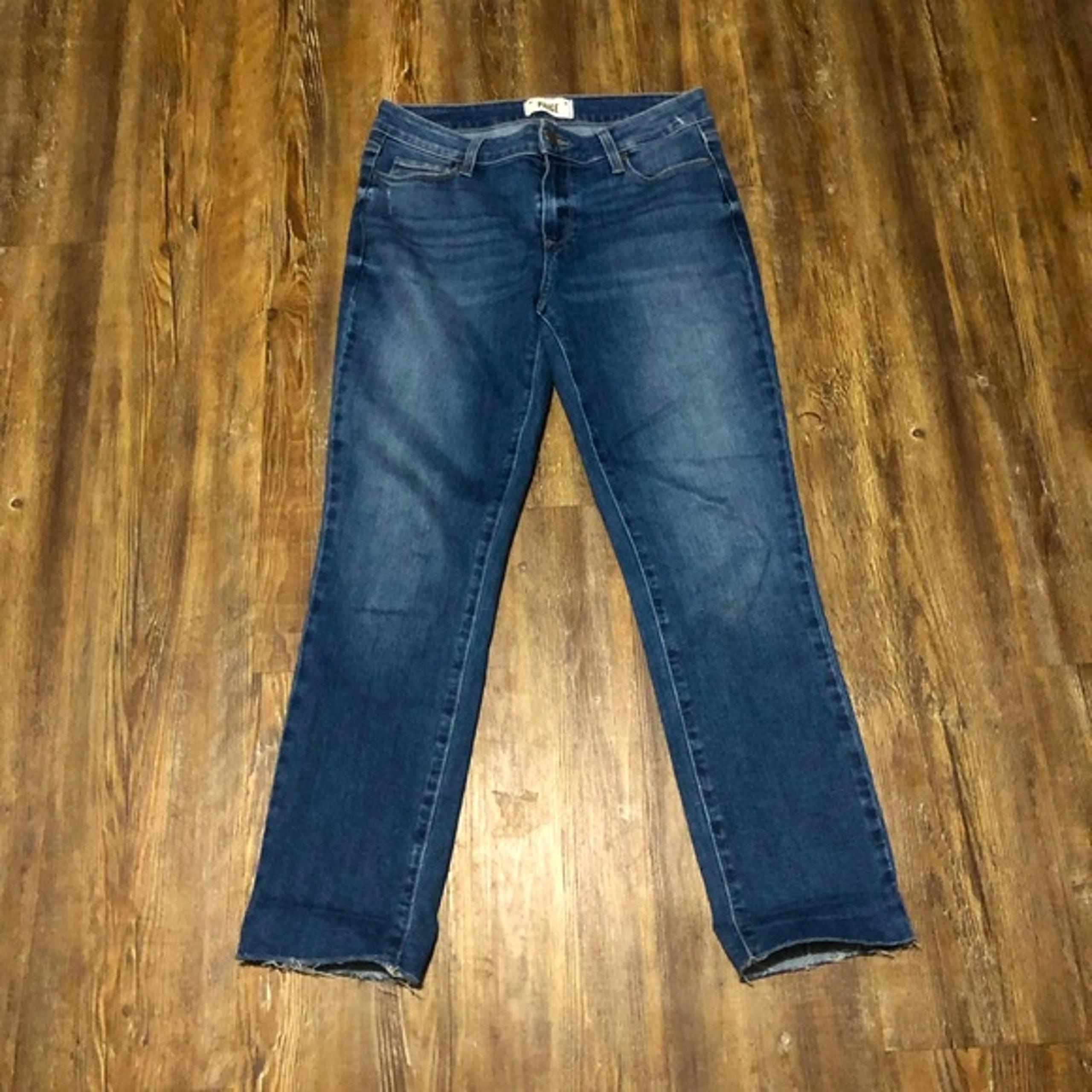 Paige Jeans Women's 26 Brigitte Stretch Mid Rise Lion Wash Denim