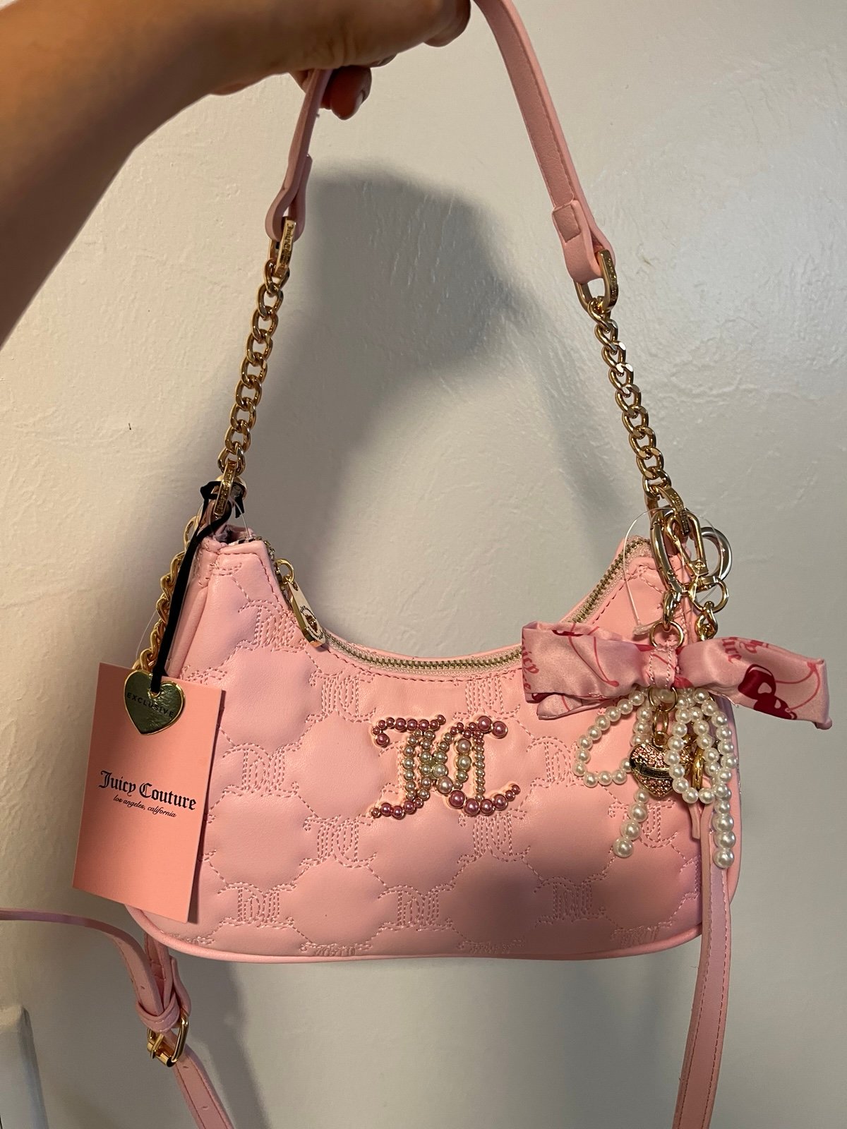 Juicy Couture Tie the Knot Shoulder Bag Light Pink