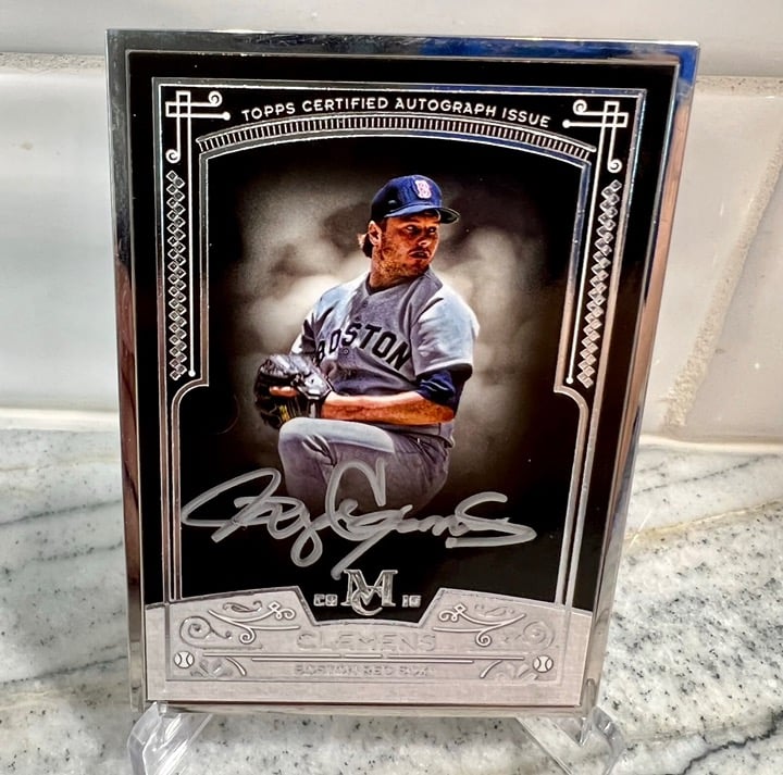 2016 Roger Clemens Topps Museum Collection Silver Framed Ink Auto 02/10 SSP