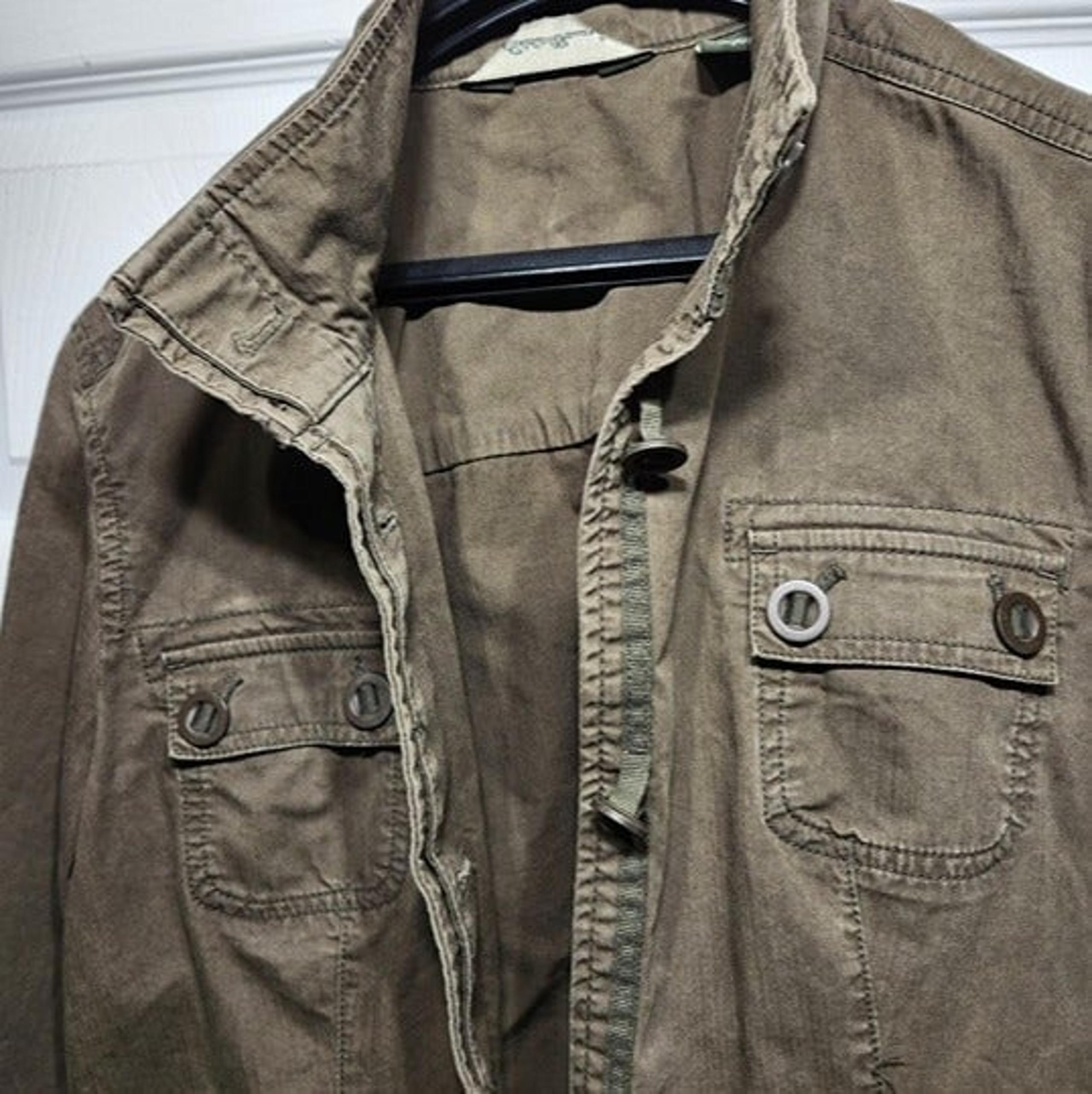Eddie Bauer 100% Cotton Military Jacket Women (L)