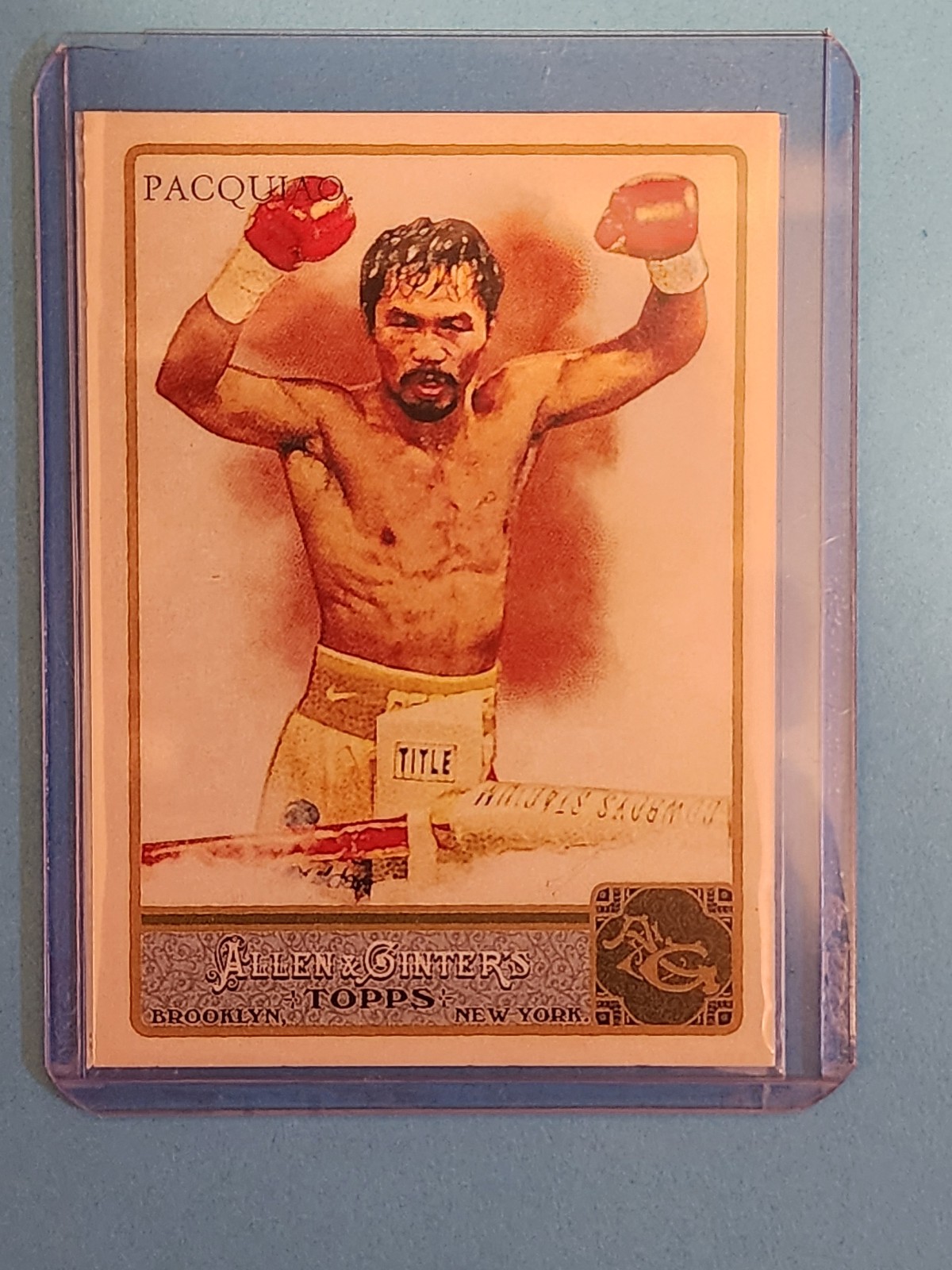 Manny Pacquiao Topps Allen Ginters Card 262
