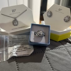 Bomb party bundle- diamond cz on hematite