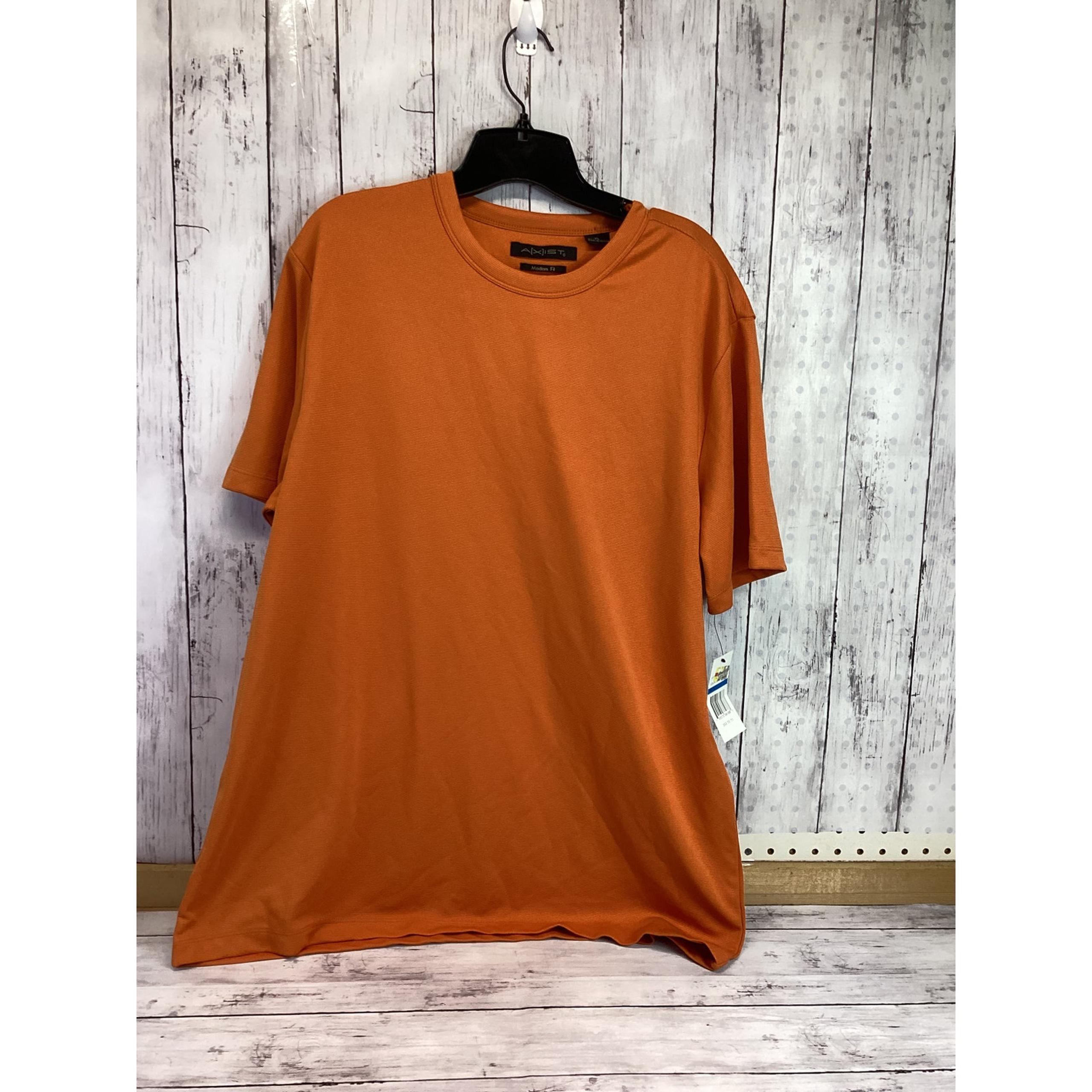 Axist Modern Fit Men's Short Sleeve T-Shirts Plain Rust XL