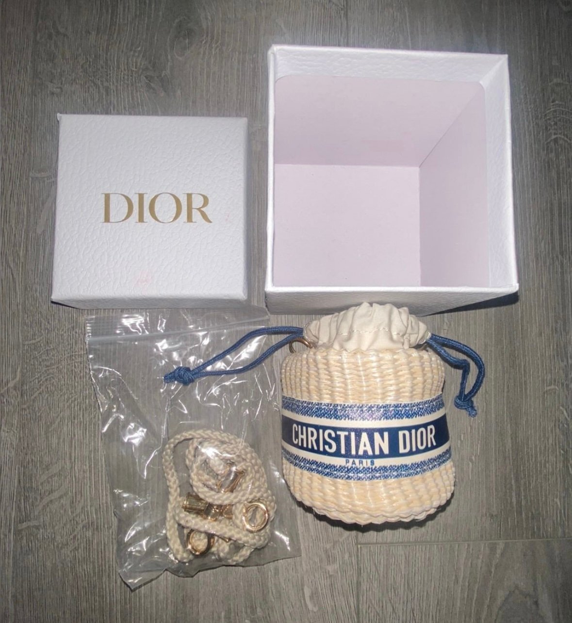 Dior wicker bag