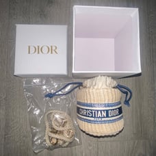 Dior wicker bag