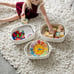 5-Piece Rectangle Storage Basket Set- Natural Cotton Rope Woven