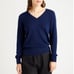 Quince Mongolian Cashmere V-Neck navy L