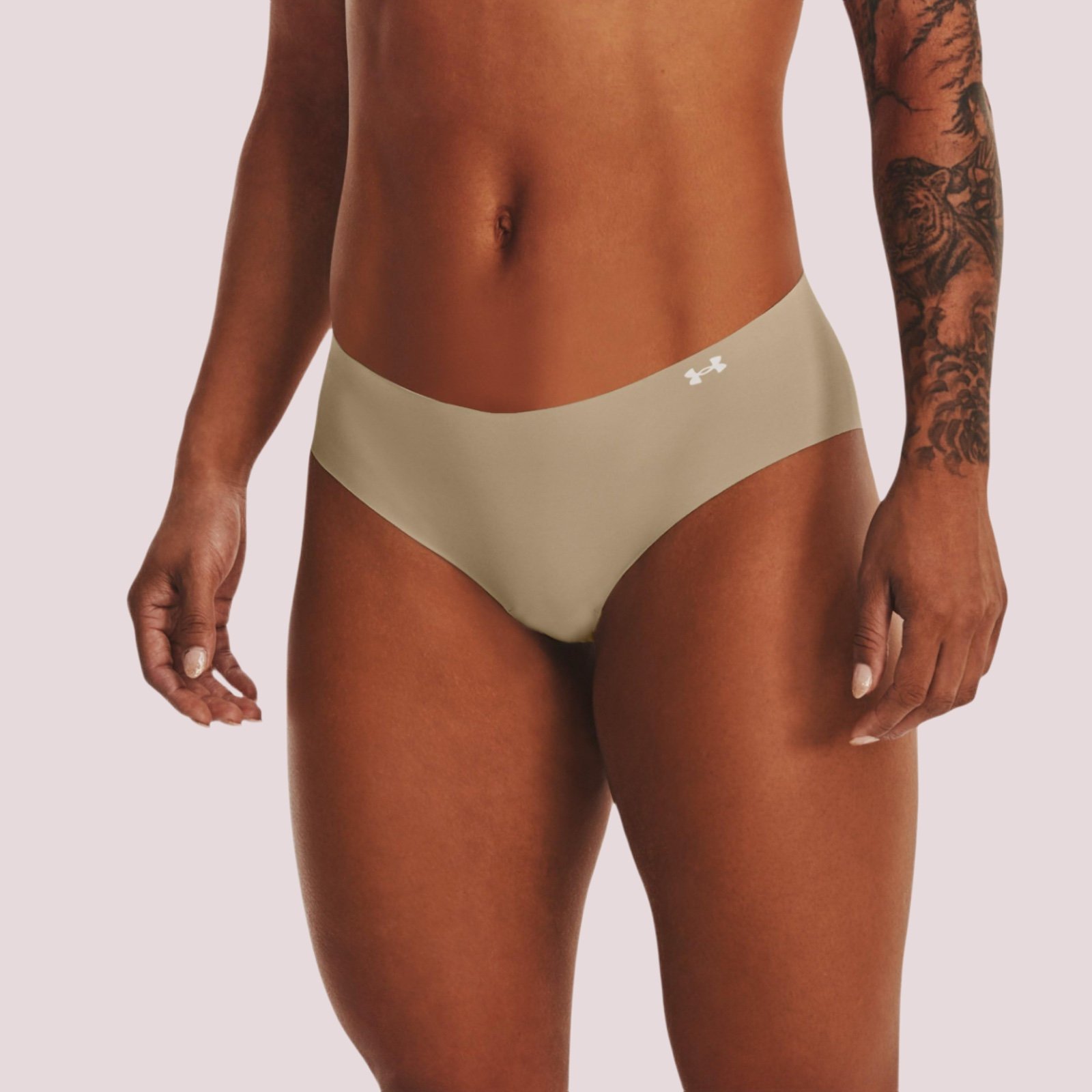 NWT 3Pack Under Armour Women's Tan Seamless Briefs - XS