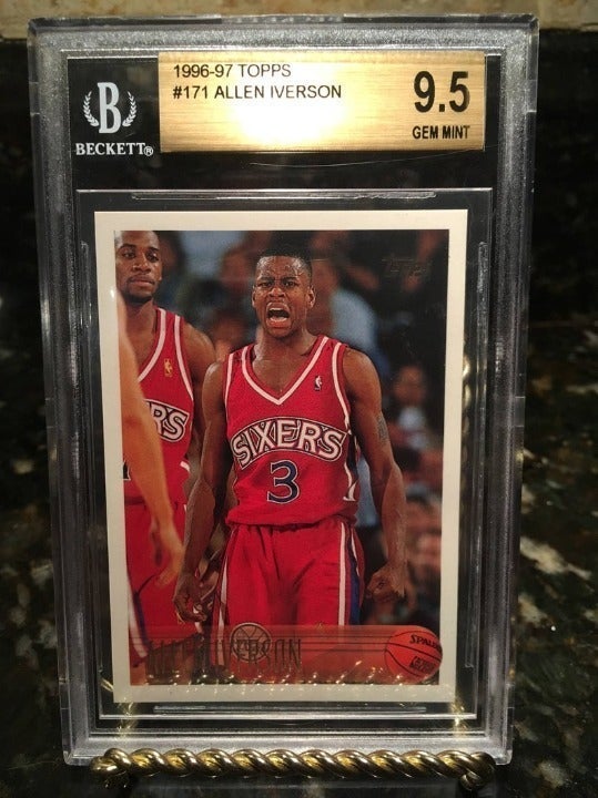 Allen Iverson 1996 Topps RC BGS 9.5