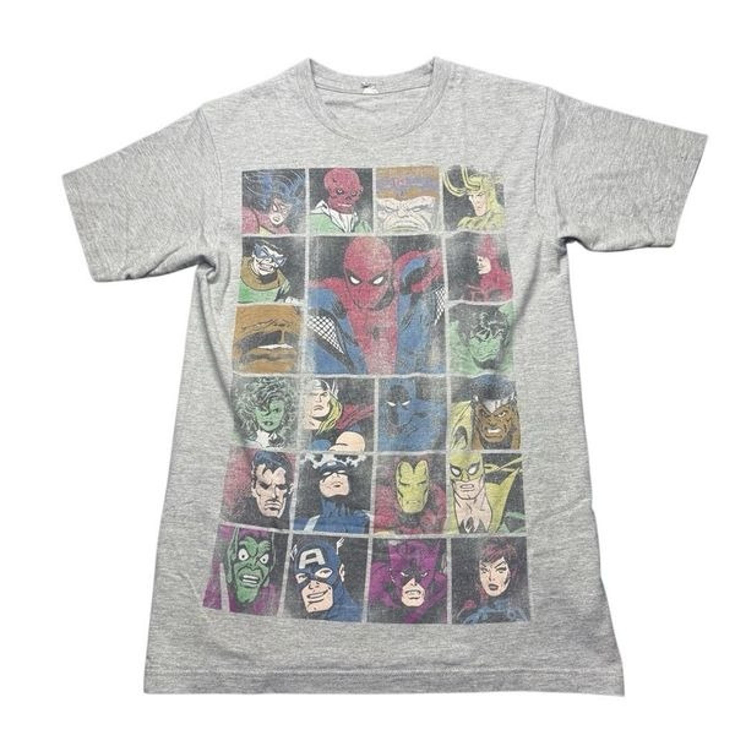 Vintage Marvel Universe Gray T Shirt Adult S Optima Tag Spider Man Y2K