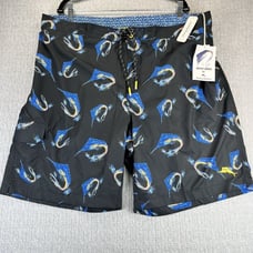 Tommy Bahama Baja Marlin Splash Men's shorts (2XLT) new with tags black beach