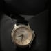Bulova Round Gilt Dial Womens Watch with Leather Band