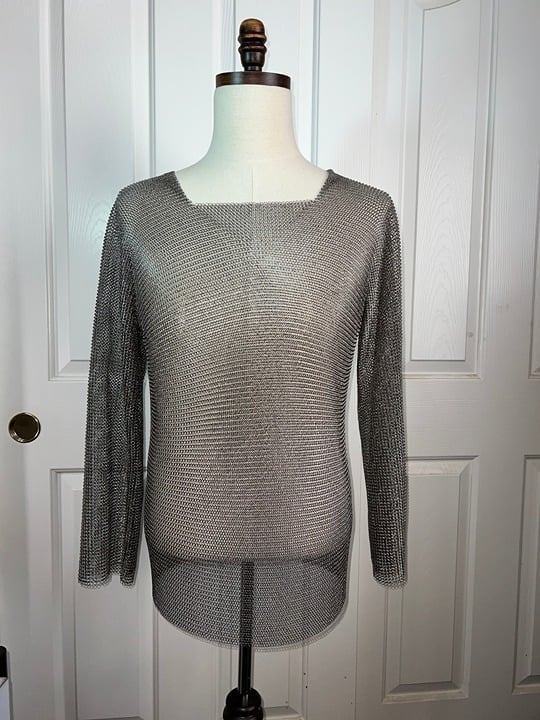 MODERN ARMOURY 100% STAINLESS STEEL MESH LONG SHIRT - 66% LIGHTER CHAINMAILS!