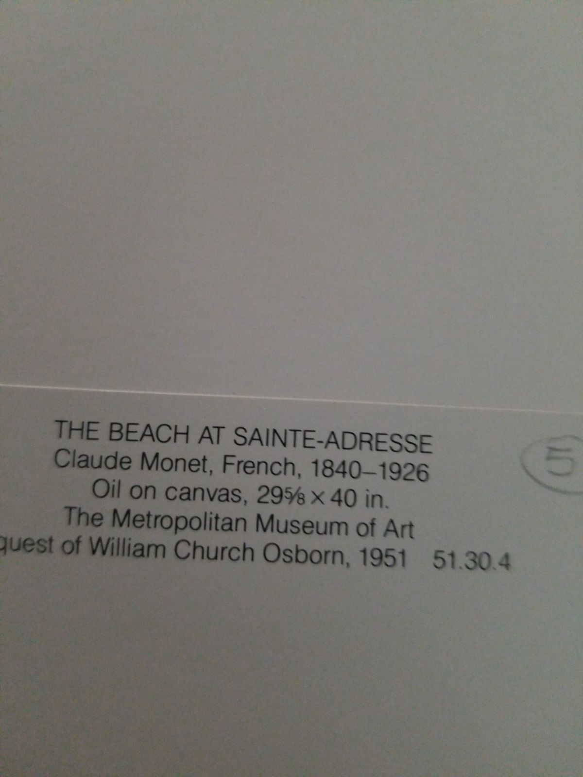 High quality Claude Oscar Monet