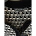 Adrianna Papell Women's Short Sleeve Textured Knit Sweater Top in Black & White