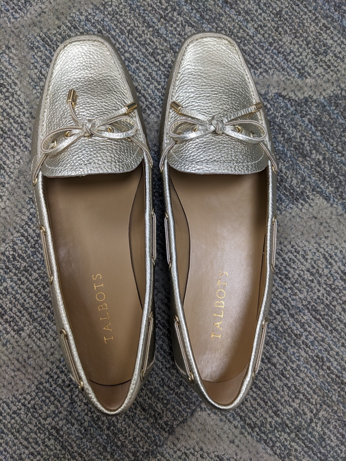 Talbot's driver moccasins gold Shoes women's