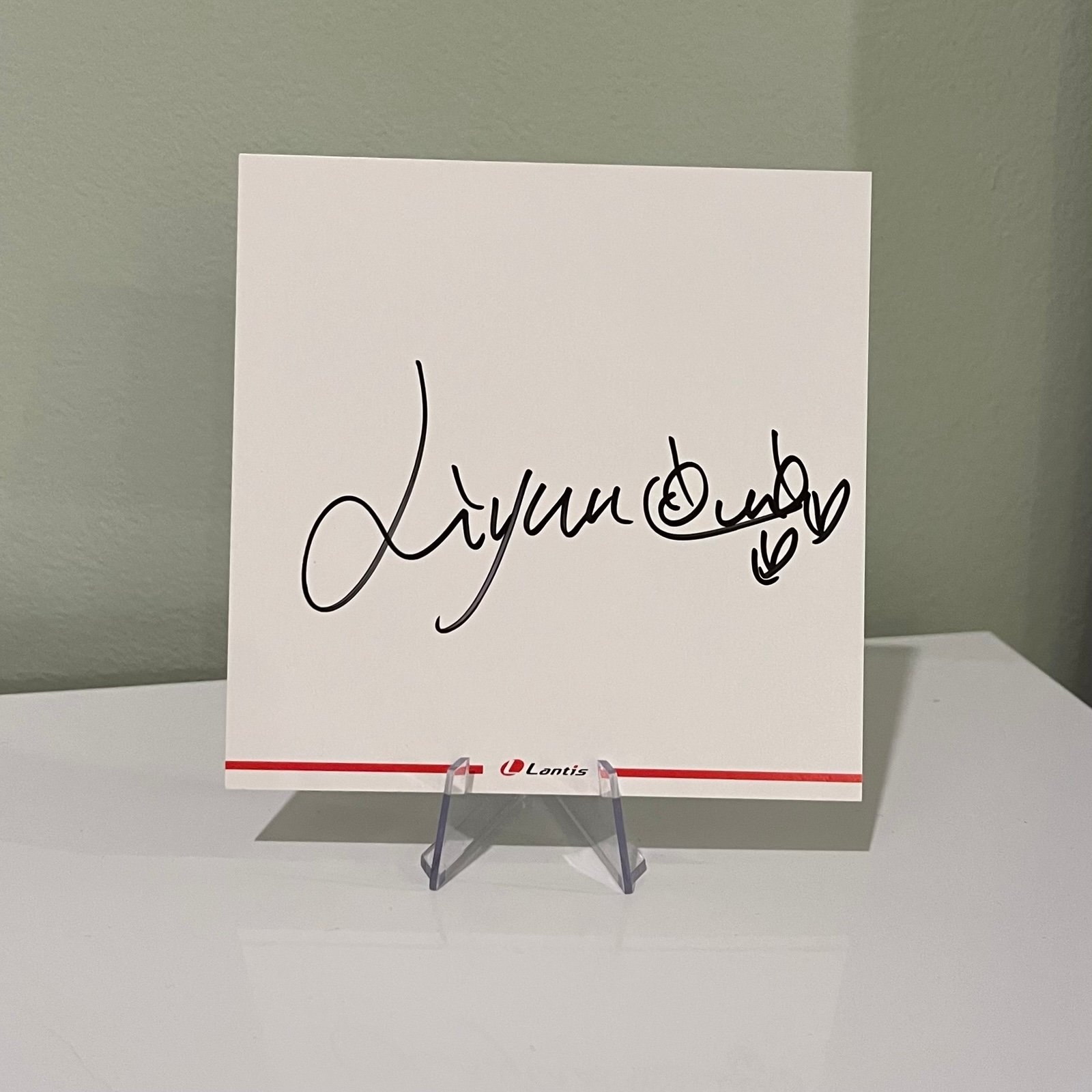 Liyuu Shikishi Signed Board