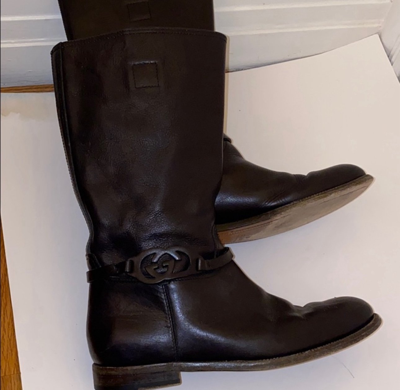 Gucci men’s black boots