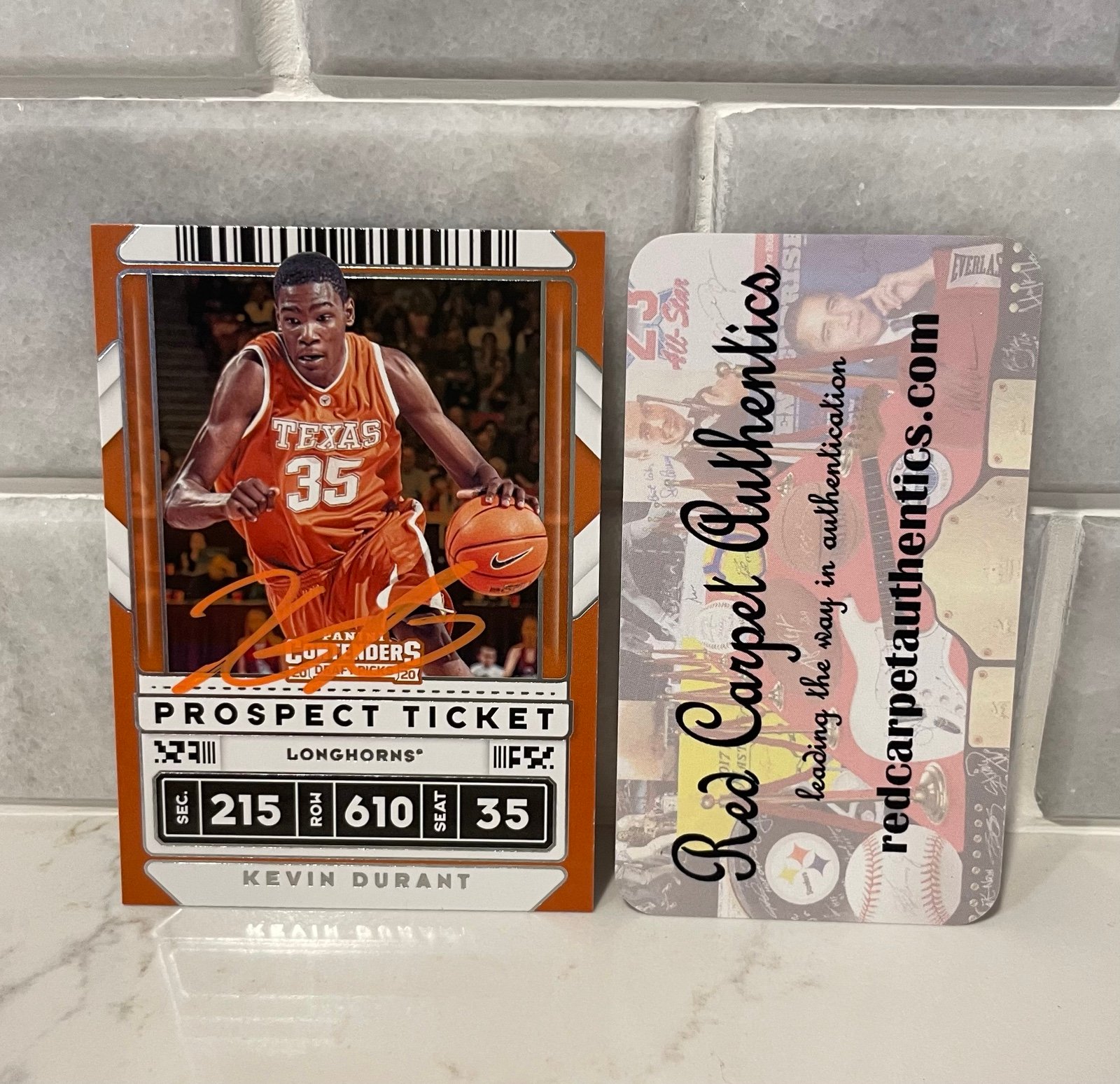 Autographed card with COA