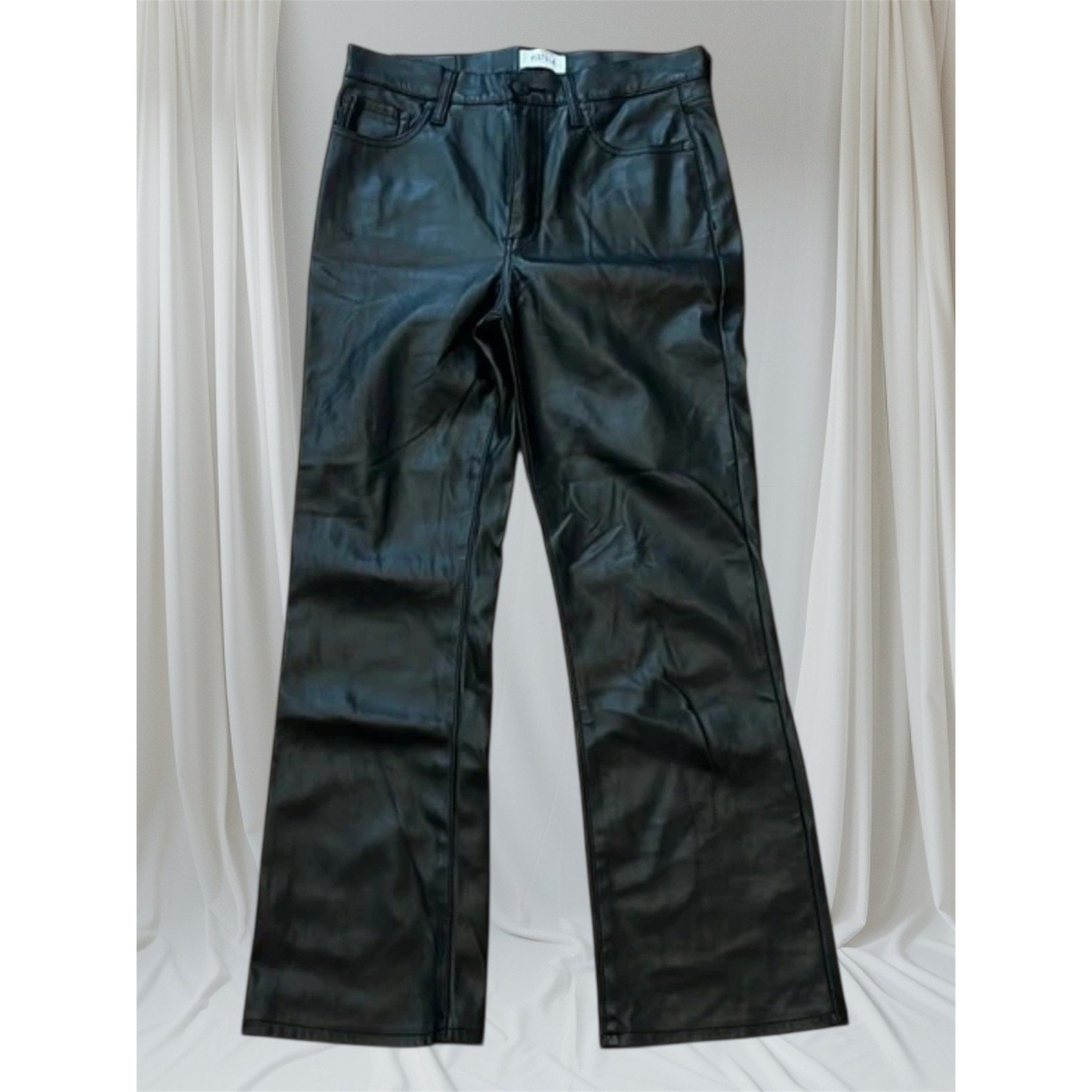 Pistola Faux Leather black pants size 27