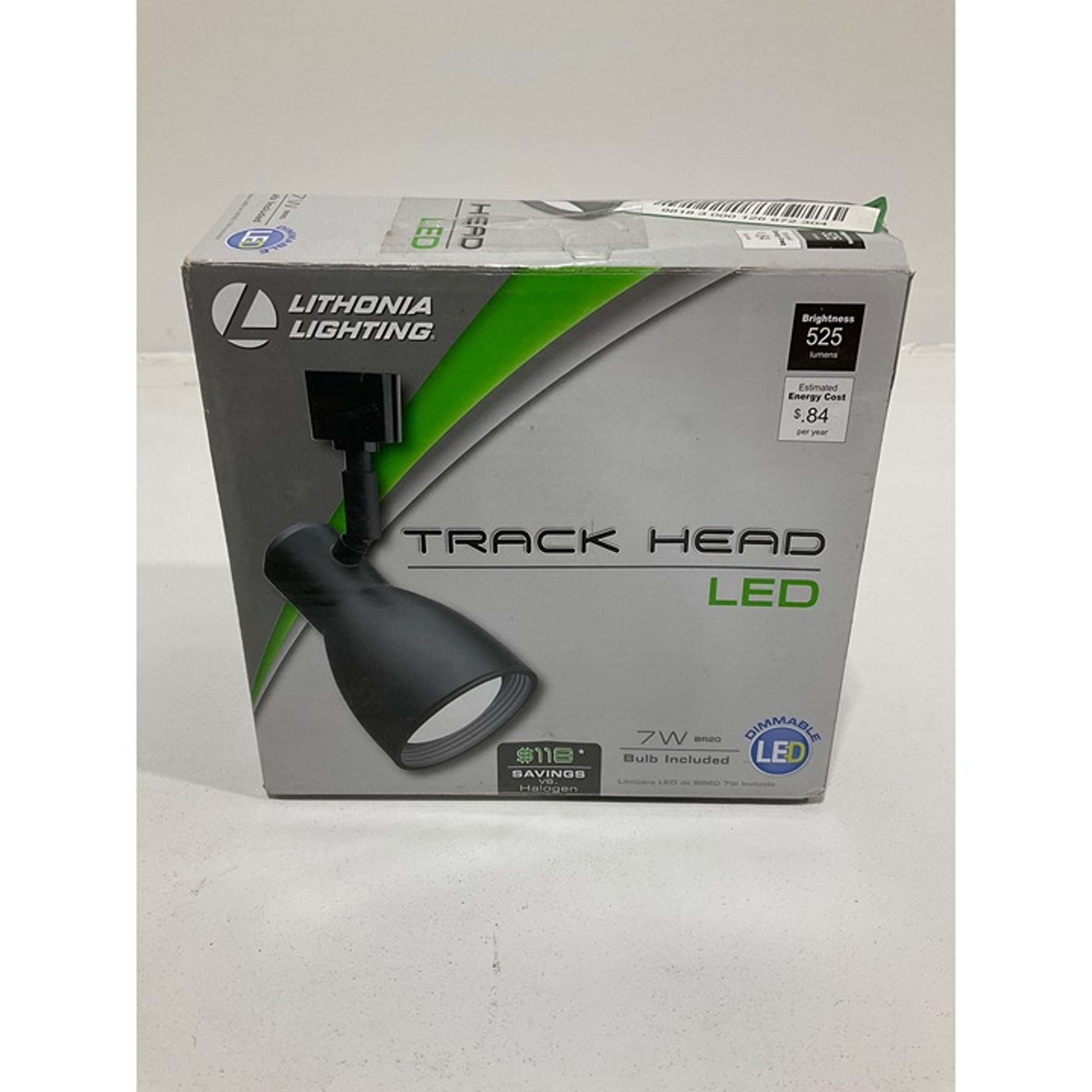 LITHONIA LIGHTING, DIMMABLE TRACK HEAD LED, 7W, BLACK