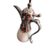 Dallah White Silver Ornate Metal Ceramic Coffee Pot SKU7957/Z576188