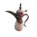 Dallah White Silver Ornate Metal Ceramic Coffee Pot SKU7957/Z576188