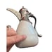 Dallah White Silver Ornate Metal Ceramic Coffee Pot SKU7957/Z576188