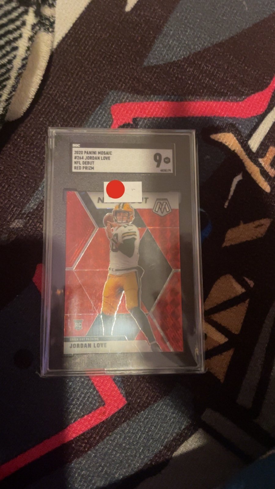 Rookie jordan love red prism sga 9