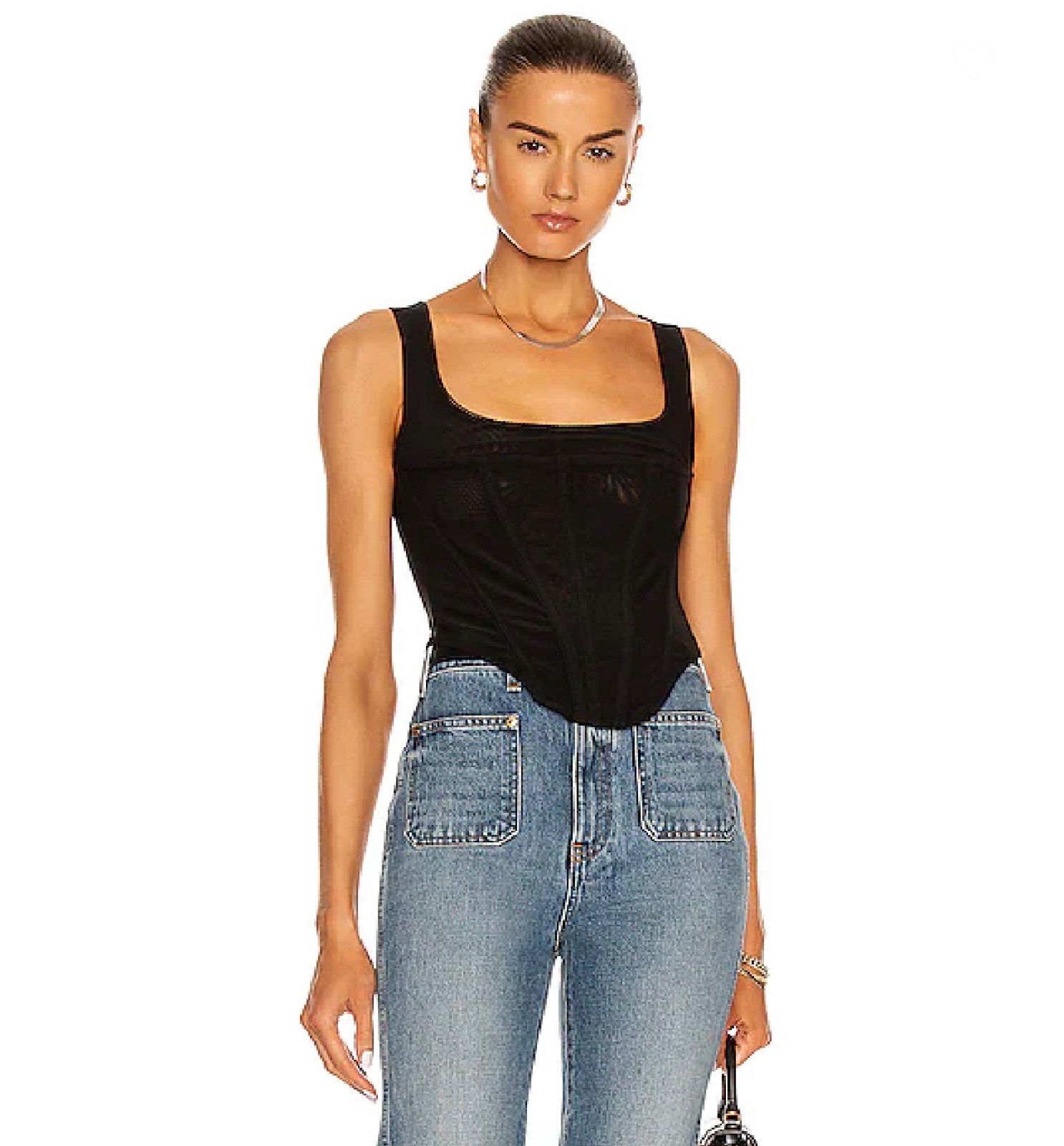Miaou Campbell Corset in Black Medium