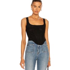 Miaou Campbell Corset in Black Medium