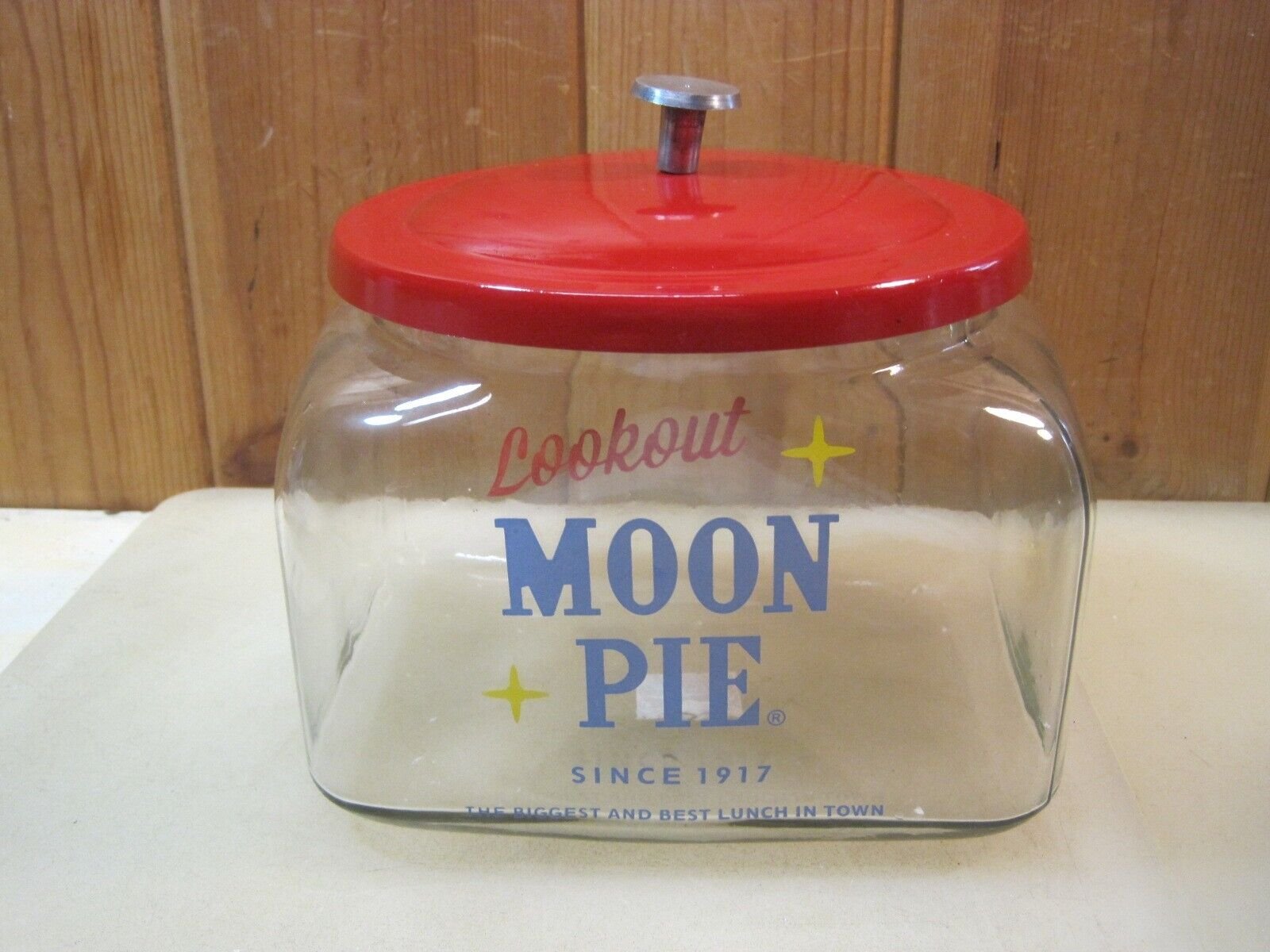 Lookout Moon Pie Advertising General Store Counter Snack Jar
