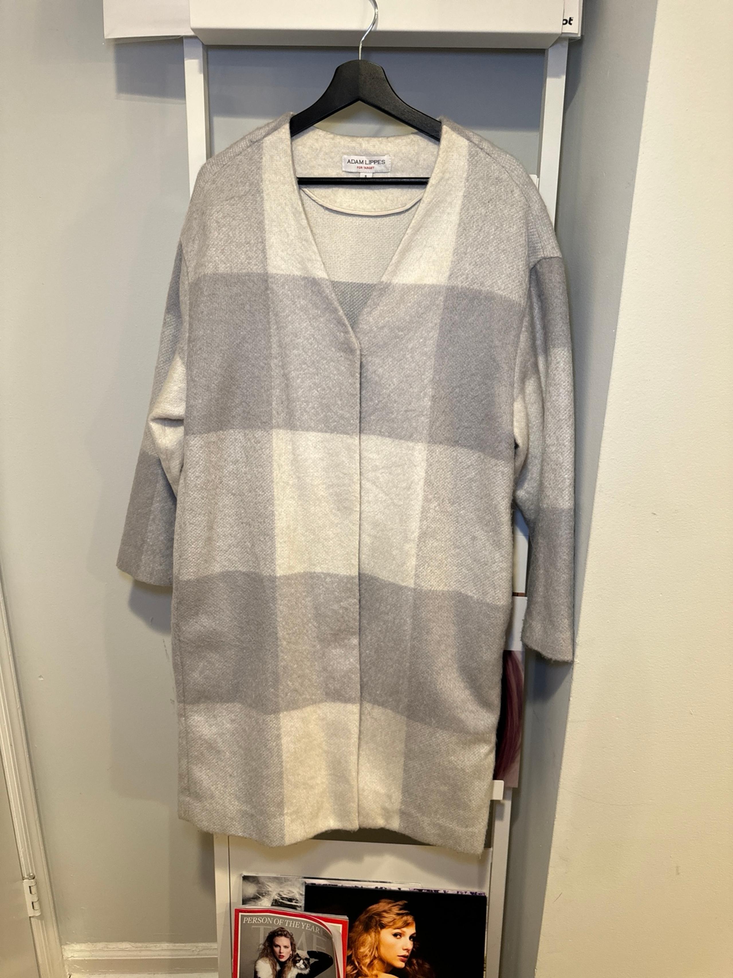 Adam Lippes Grey and White Oversized Coat