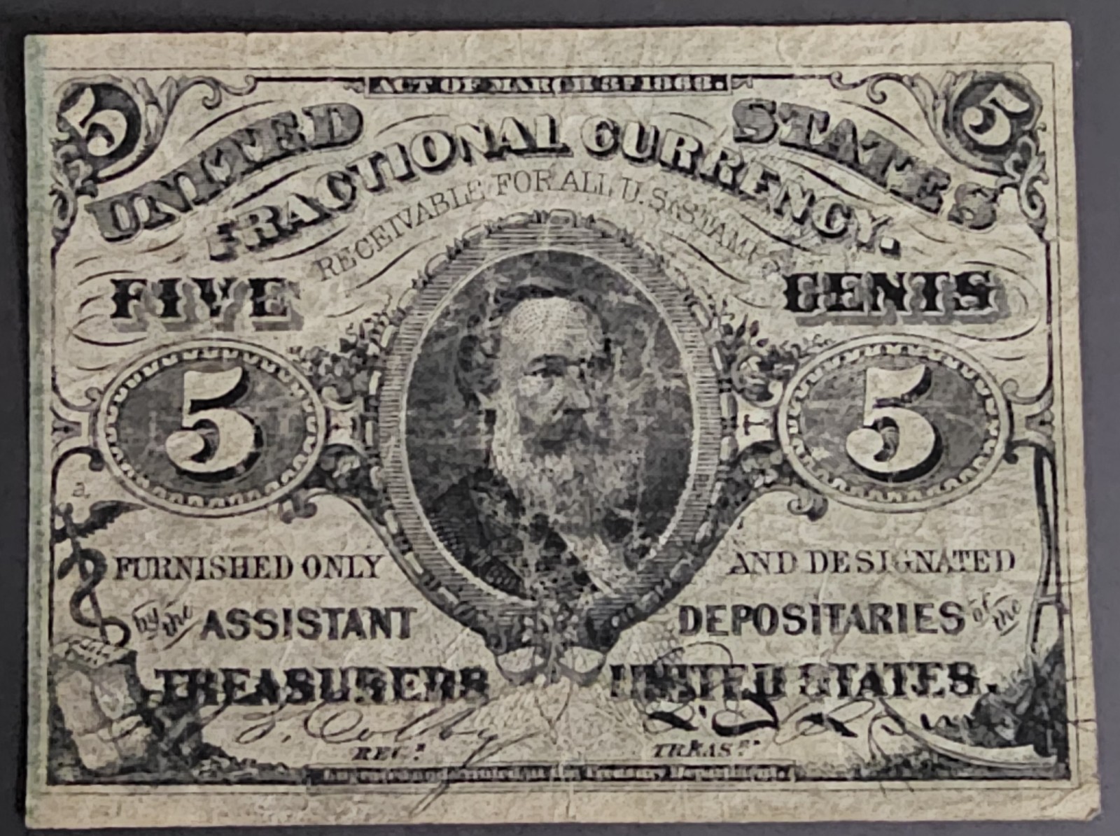 RARE United States Tradition Currancy 5 cents