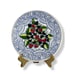 Gien Oiseau Blue Dessert Platter Blue White Berry Fruit Ceramic Cake Plate 12