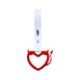 BRAND NEW 2PCS DEVIL LOVE HEART RED JDM TSURIKAWA RING White Handle Strap Drift