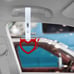BRAND NEW 2PCS DEVIL LOVE HEART RED JDM TSURIKAWA RING White Handle Strap Drift