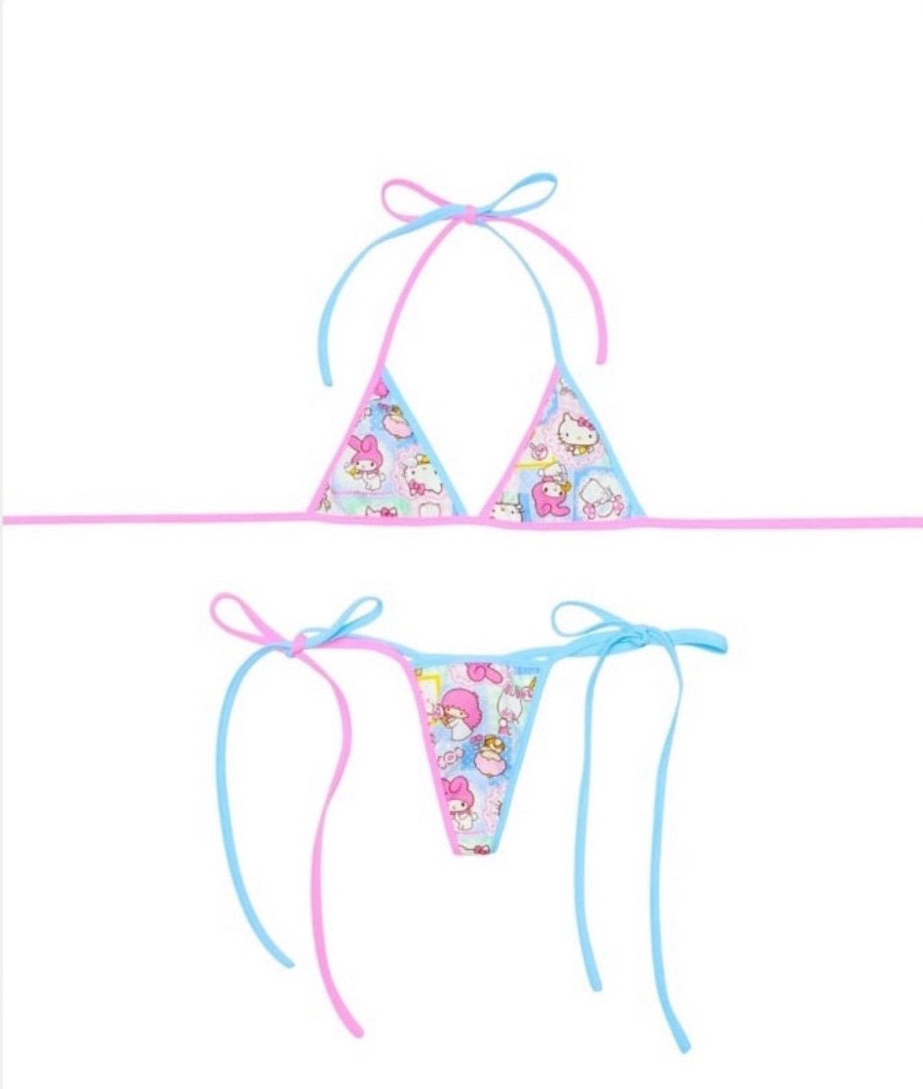 Likeadrugg Cotton Candy Hellokitty Bikini