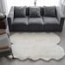 Faux fur white carpet