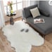 Faux fur white carpet