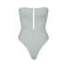 Skims Pacific Blue Sporty Zipper Swim Strapless One Piece Size 4x