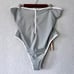 Skims Pacific Blue Sporty Zipper Swim Strapless One Piece Size 4x