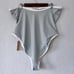 Skims Pacific Blue Sporty Zipper Swim Strapless One Piece Size 4x