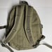 Small Army Green Canvas Backpack Travel Outdoor Hiking School Bag Lightly Used