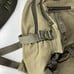 Small Army Green Canvas Backpack Travel Outdoor Hiking School Bag Lightly Used