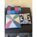 Lot of 3 VINTAGE Hand Made Quilt 51”x71”, 14.5x14.5” Pillow & 19”x19” Pillow