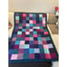 Lot of 3 VINTAGE Hand Made Quilt 51”x71”, 14.5x14.5” Pillow & 19”x19” Pillow