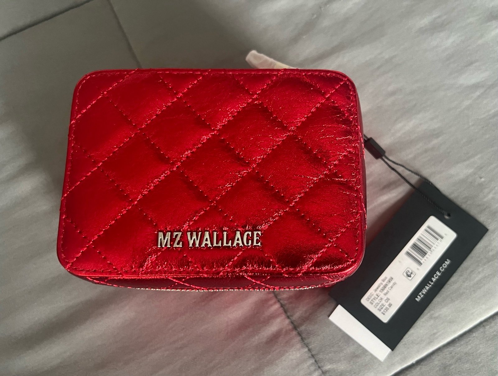 MZ Wallace Leather Red Candy Jewelry Case